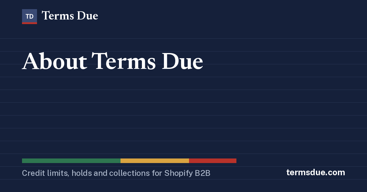 About Terms Due