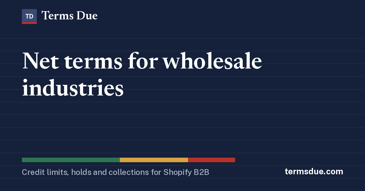 Built for the way your trade buyers pay