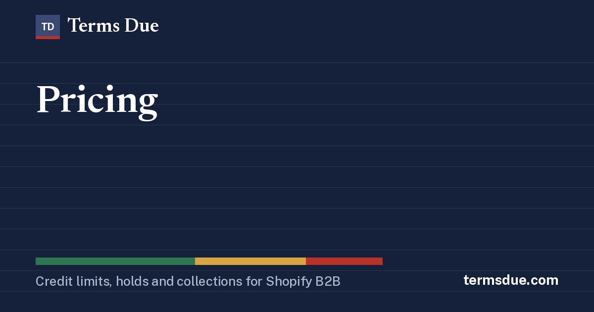 Pricing