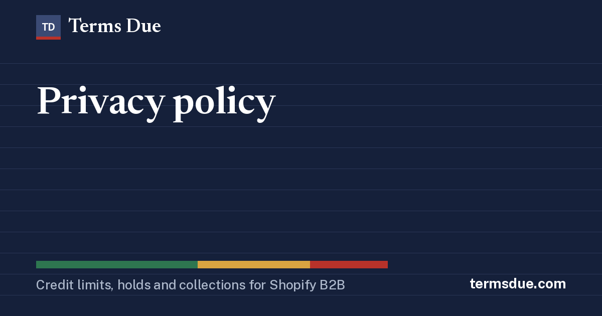 Privacy policy